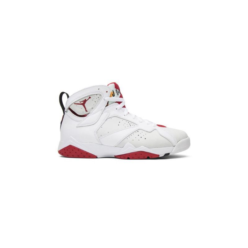 Air Jordan 7 Retro Hvit Rød Herresko