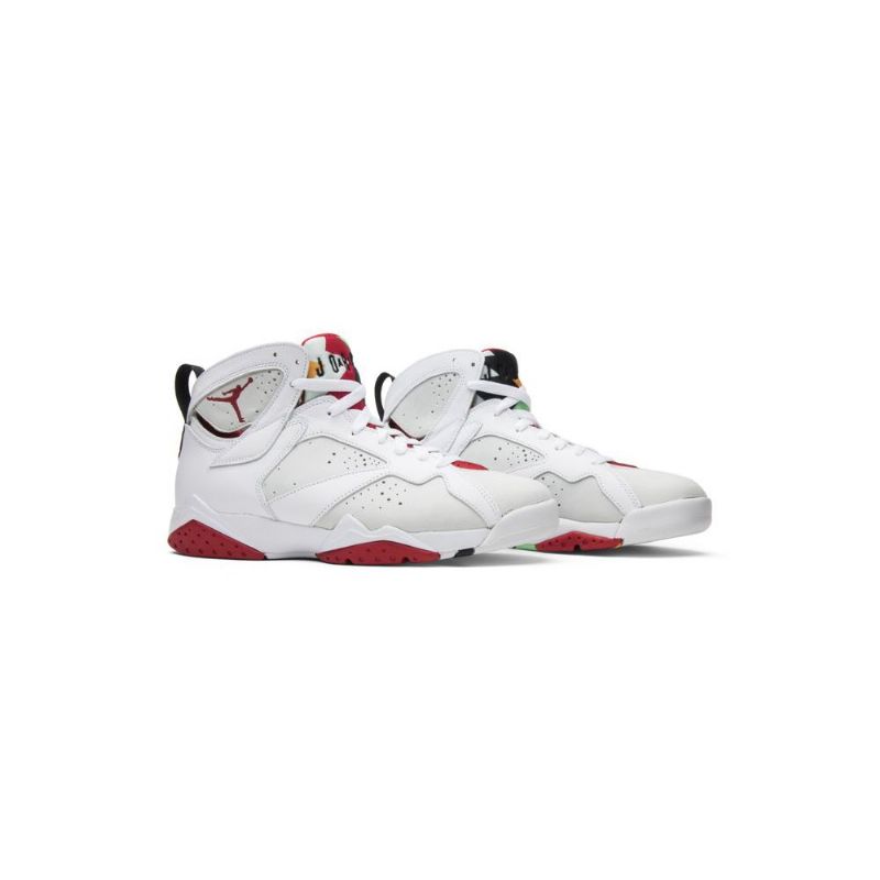 Air Jordan 7 Retro Hvit Rød Herresko