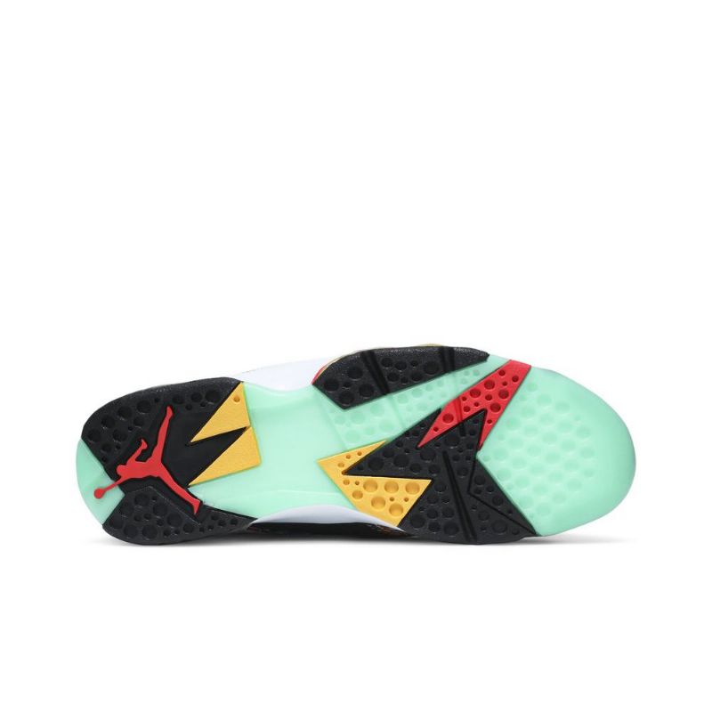 Air Jordan 7 Retro Hvit Rød Svart Gull Herresko