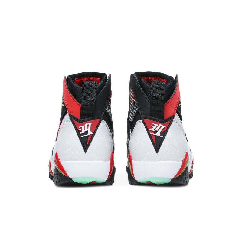 Air Jordan 7 Retro Hvit Rød Svart Gull Herresko