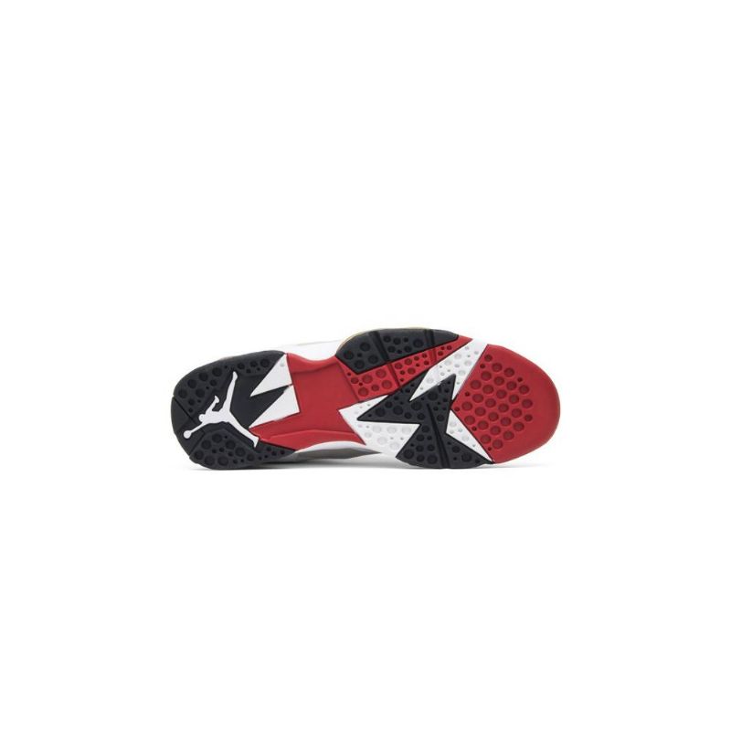 Air Jordan 7 Retro Hvitt Gull Marineblå Rød Herresko