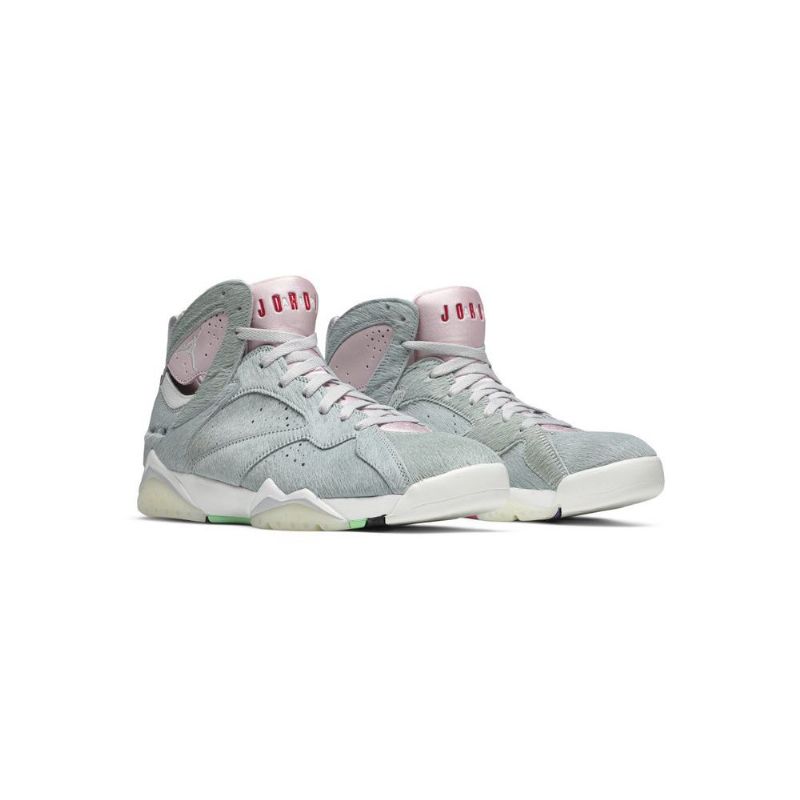 Air Jordan 7 Retro Se Grå Rosa Hvit Herresko