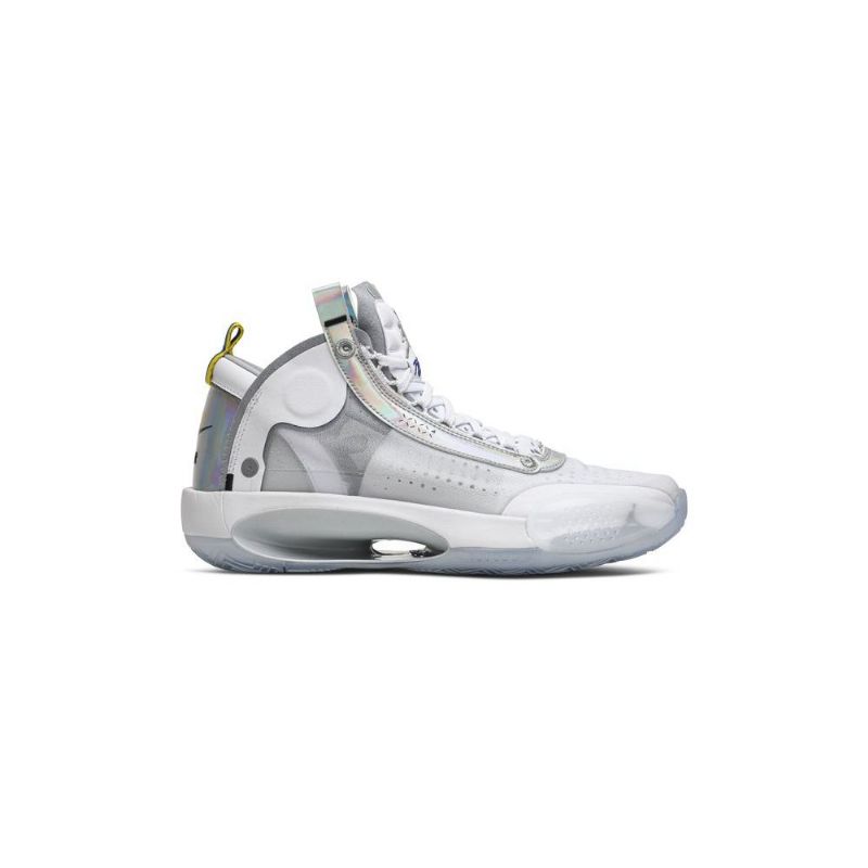 Air Jordan 34 Hvit Sølv Herresko