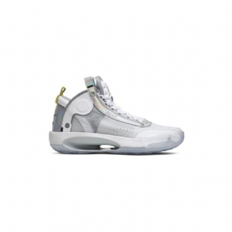 Air Jordan 34 Hvit Sølv Herresko