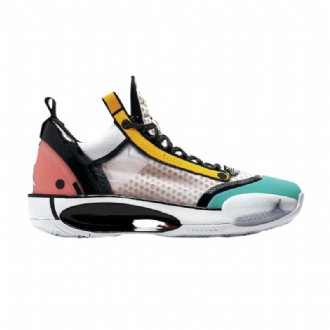 Air Jordan 34 Lav Hvit Svart Rosa Grønn Herresko