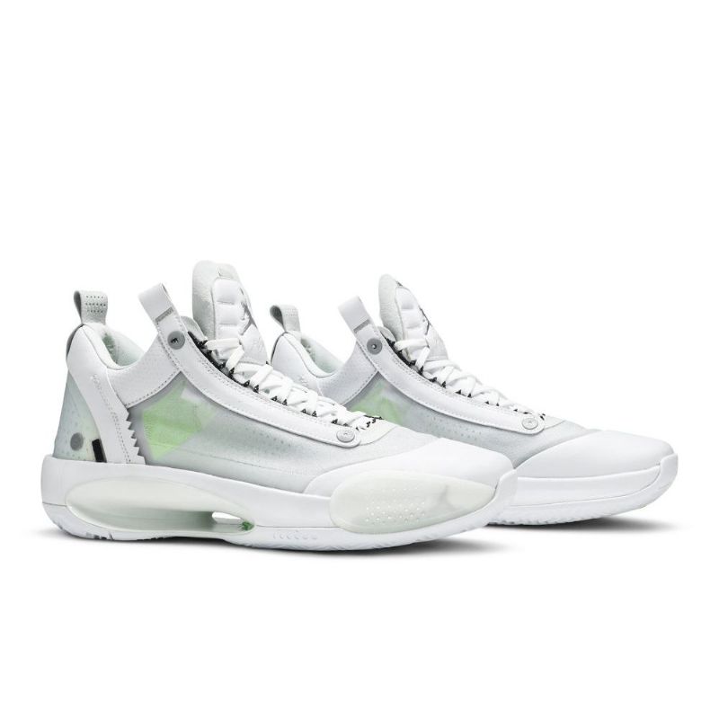 Air Jordan 34 Lav Pf Hvit Grønn Herresko
