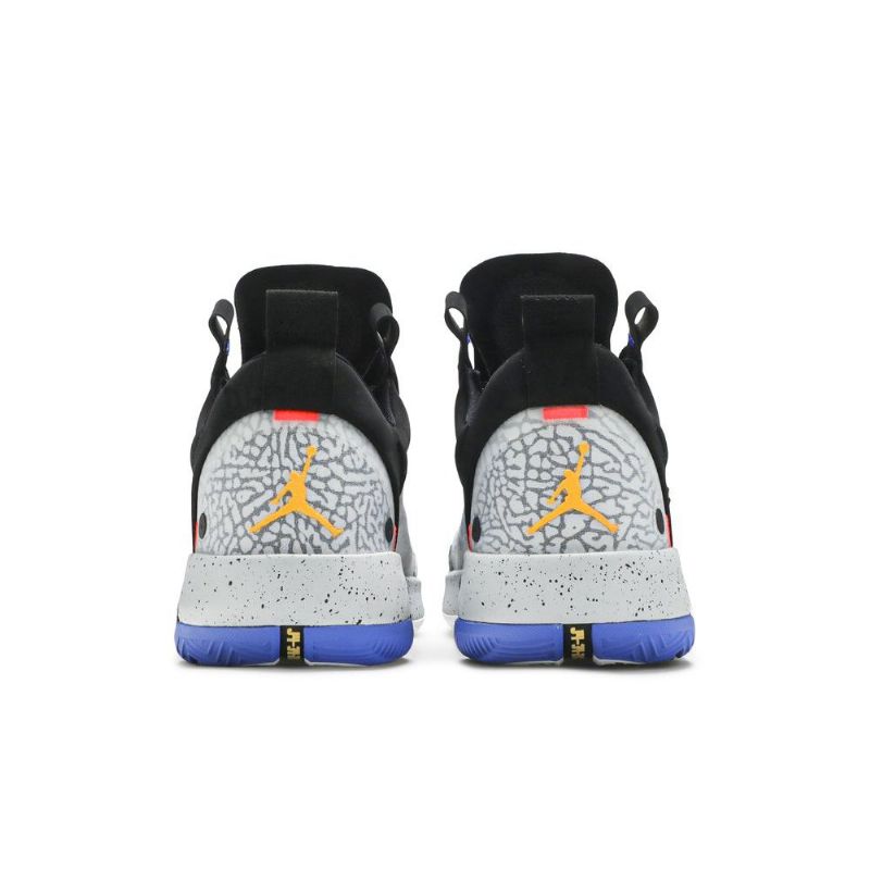 Air Jordan 34 Lav Svart Oransje Grå Herresko