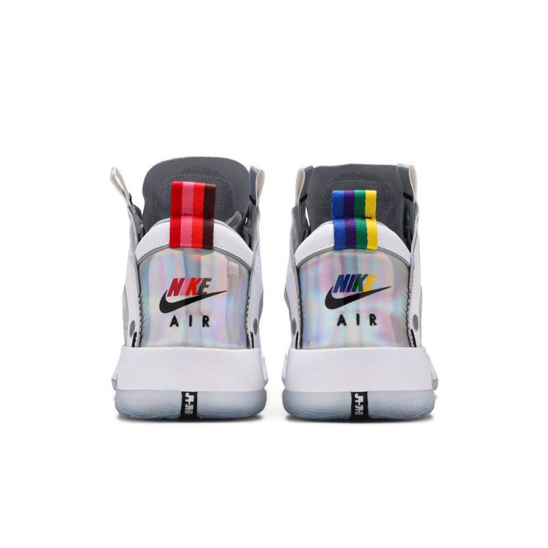 Air Jordan 34 Pf Hvit Sølv Herresko
