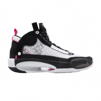 Air Jordan 34 Pf Svart Hvit Rosa Herresko