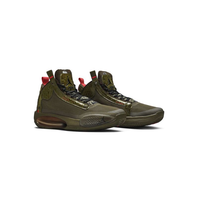 Air Jordan 34 Zion Williamson Brun Rød Herresko