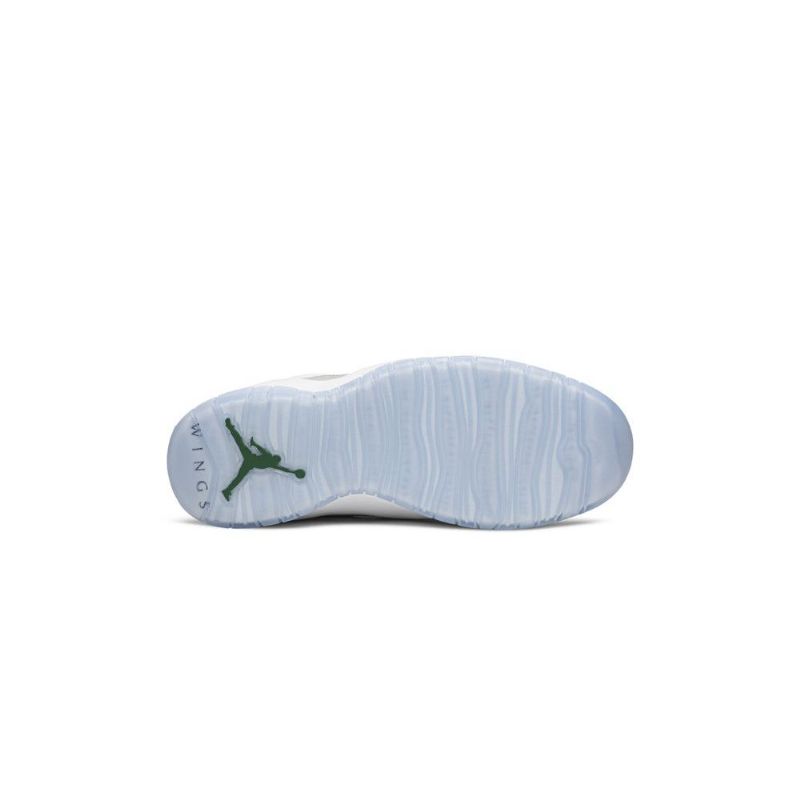 Air Jordan 10 Retro Hvit Sølvgrønne Herresko