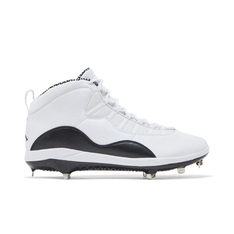 Air Jordan 10 Retro Metall Hvit Svart Herresko