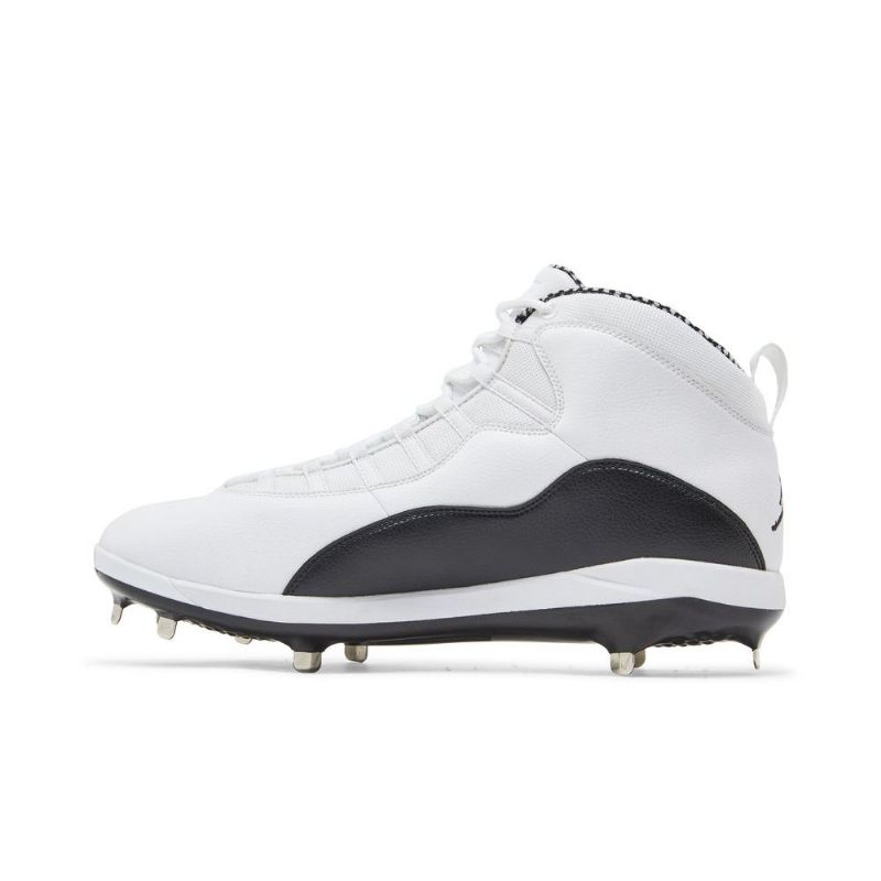 Air Jordan 10 Retro Metall Hvit Svart Herresko
