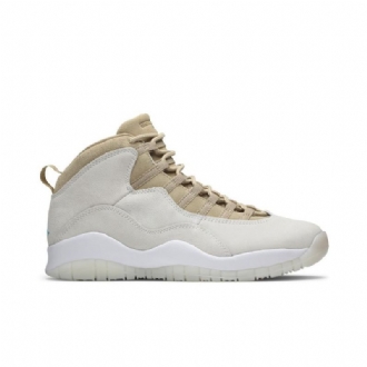 Air Jordan 10 Solely Retro Hvit Grønn Herresko