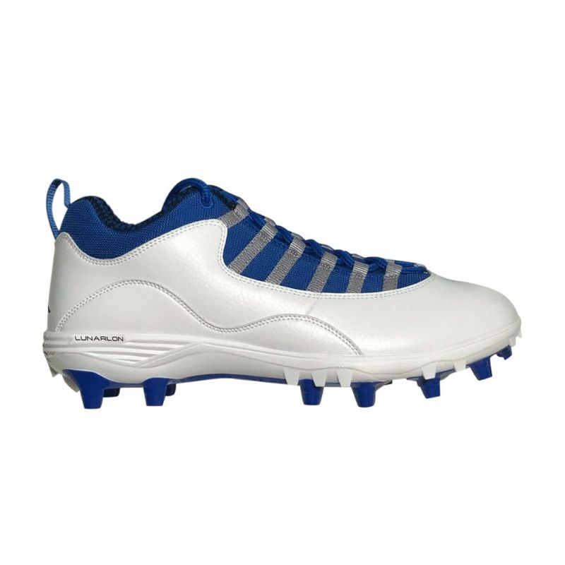 Air Jordan 10 Td Lav Hvit Blå Grå Herresko