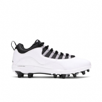 Air Jordan 10 Td Lav Hvit Grå Svart Herresko
