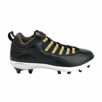 Air Jordan 10 Td Lav Svart Gull Hvit Herresko
