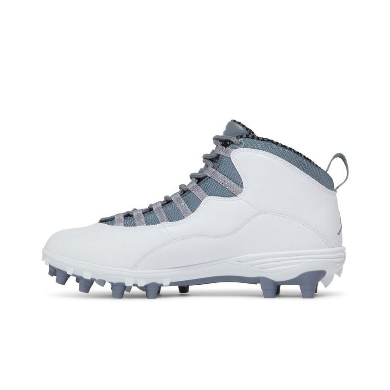 Air Jordan 10 Td Mid Hvit Grå Herresko