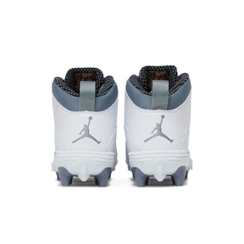 Air Jordan 10 Td Mid Hvit Grå Herresko