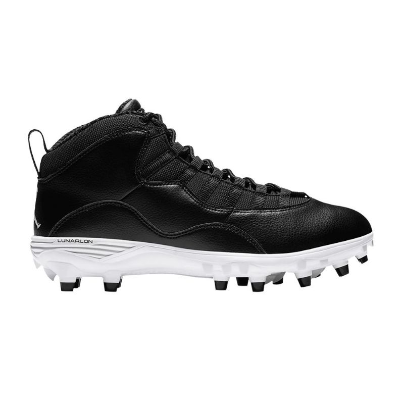 Air Jordan 10 Td Mid Svart Hvit Herresko
