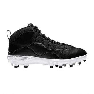 Air Jordan 10 Td Mid Svart Hvit Herresko