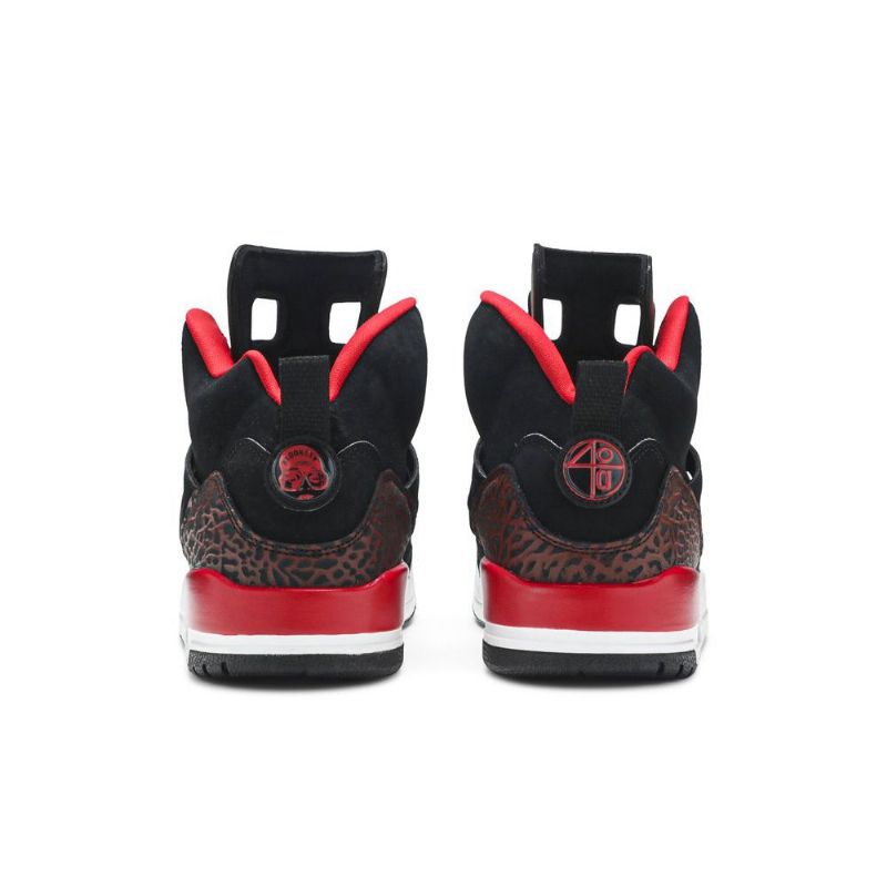 Air Jordan Spizike Svart Rød Hvit Herresko