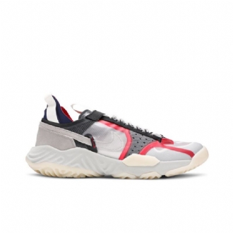 Air Jordan Delta Breathe Hvit Rød Grå Svart Herresko