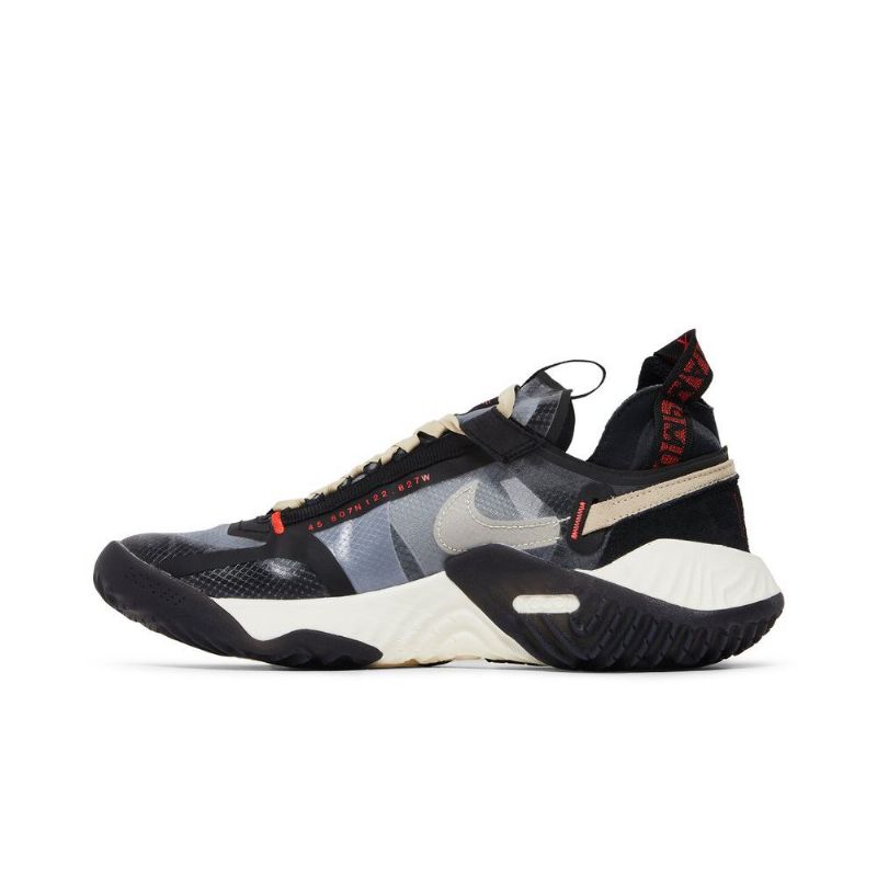Air Jordan Delta Breathe Svart Grå Beige Rød Herresko