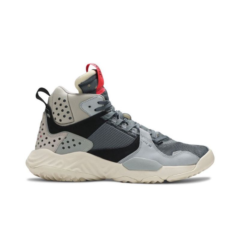 Air Jordan Delta Mid Grå Svart Rød Herresko