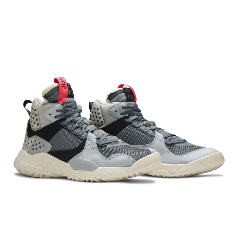 Air Jordan Delta Mid Grå Svart Rød Herresko