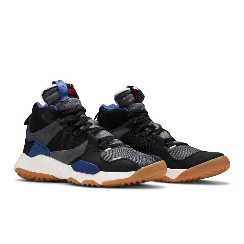 Air Jordan Delta Mid Svart Grå Blå Herresko