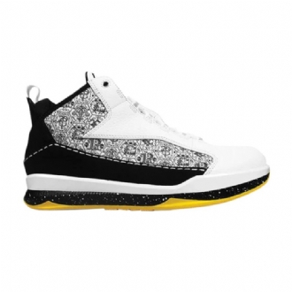 Air Jordan Cp3 Cp3.iii Hvit Gul Svart Herresko