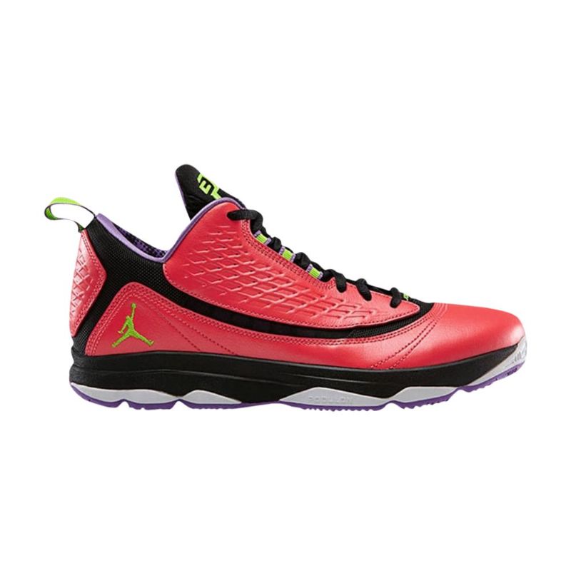 Air Jordan Cp3 Cp3.vi Ae Rød Svart Lilla Grønn Herresko