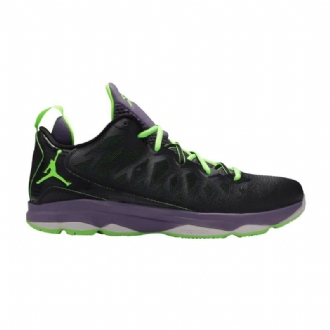 Air Jordan Cp3 Cp3.vi Sort Grønn Lilla Herresko