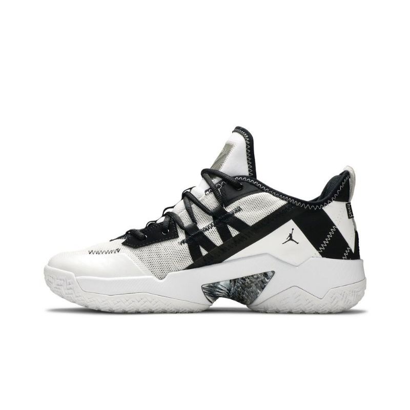 Air Jordan Westbrook One Take 2 Hvit Svart Grå Herresko