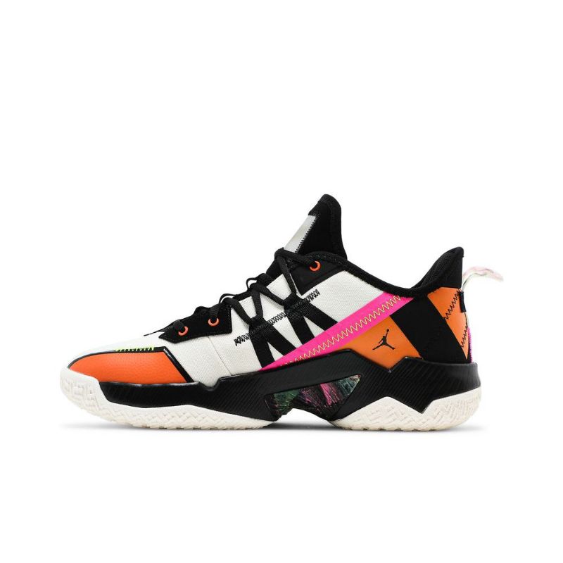 Air Jordan Westbrook One Take 2 Hvite Sorte Oransje Herresko