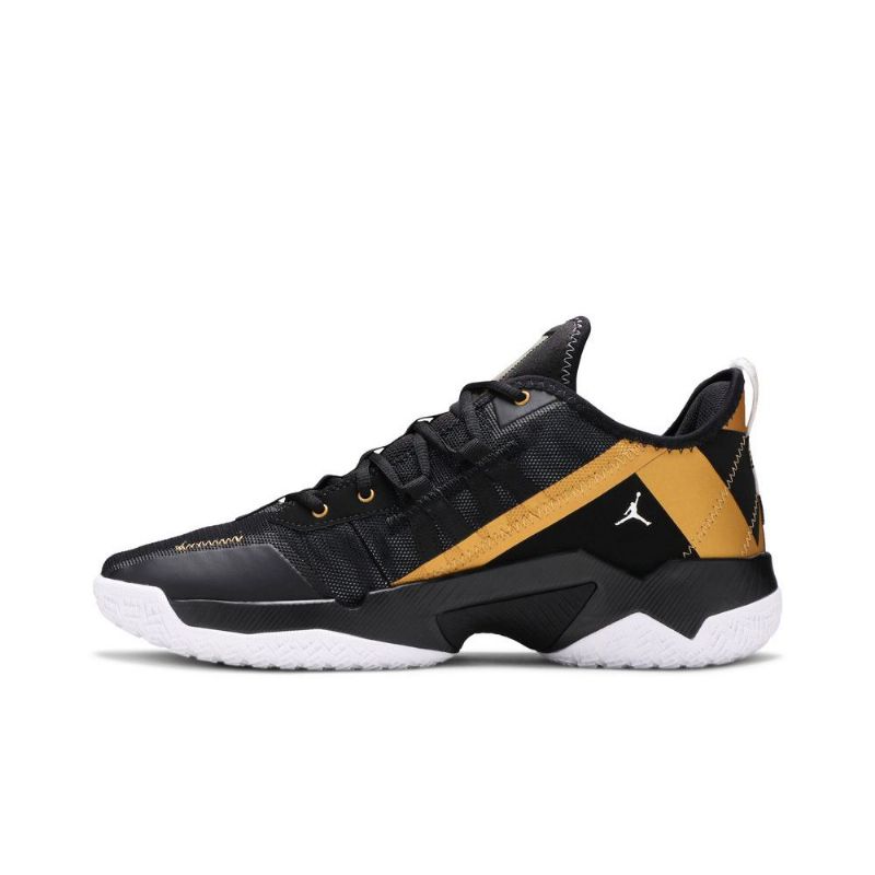 Air Jordan Westbrook One Take 2 Pf Svart Gull Hvit Herresko