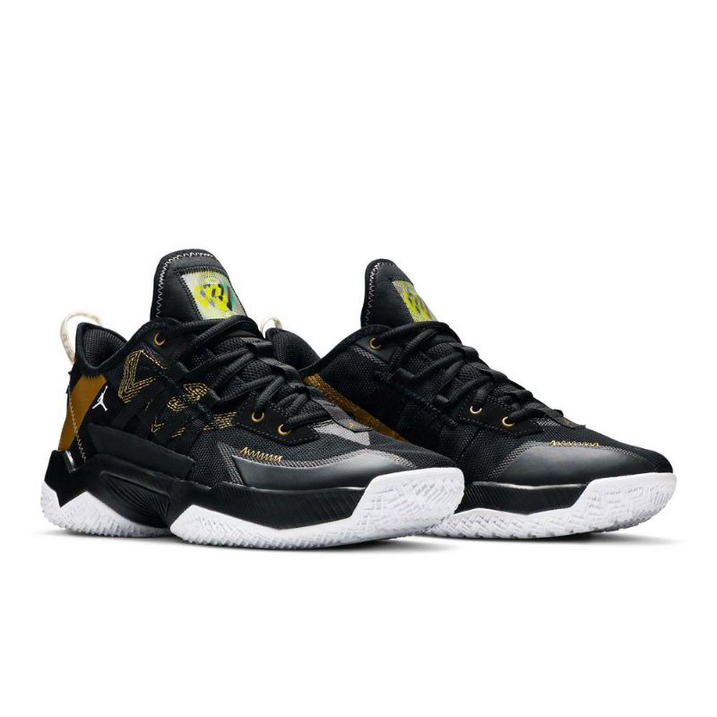 Air Jordan Westbrook One Take 2 Sort Gull Hvit Herresko