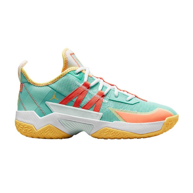 Air Jordan Westbrook One Take 2 Turkis Oransje Gull Herresko