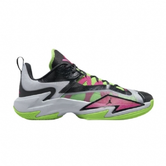 Air Jordan Westbrook One Take 3 Pf Grå Rosa Svart Grønne Herresko