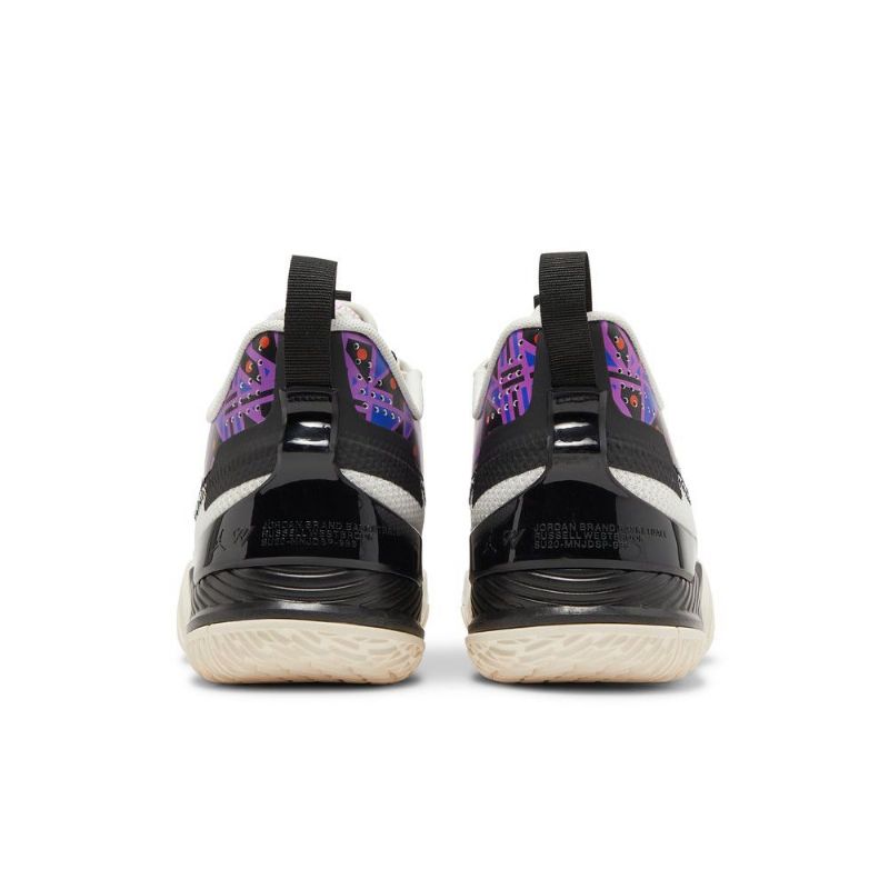 Air Jordan Westbrook One Take Hvit Svart Lilla Herresko