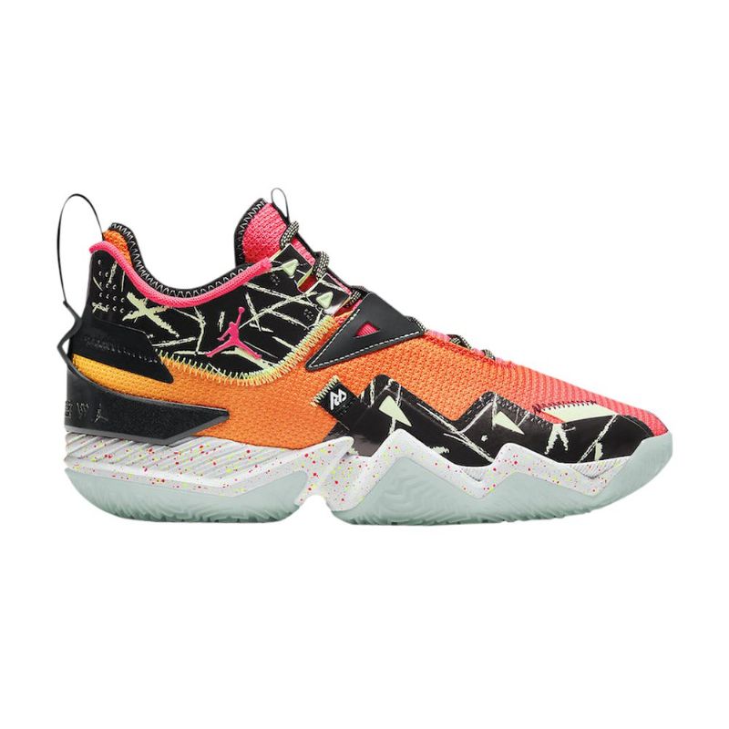 Air Jordan Westbrook One Take Rød Oransje Svart Herresko