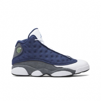 Air Jordan 13 Retro Blå Grå Hvit Herresko