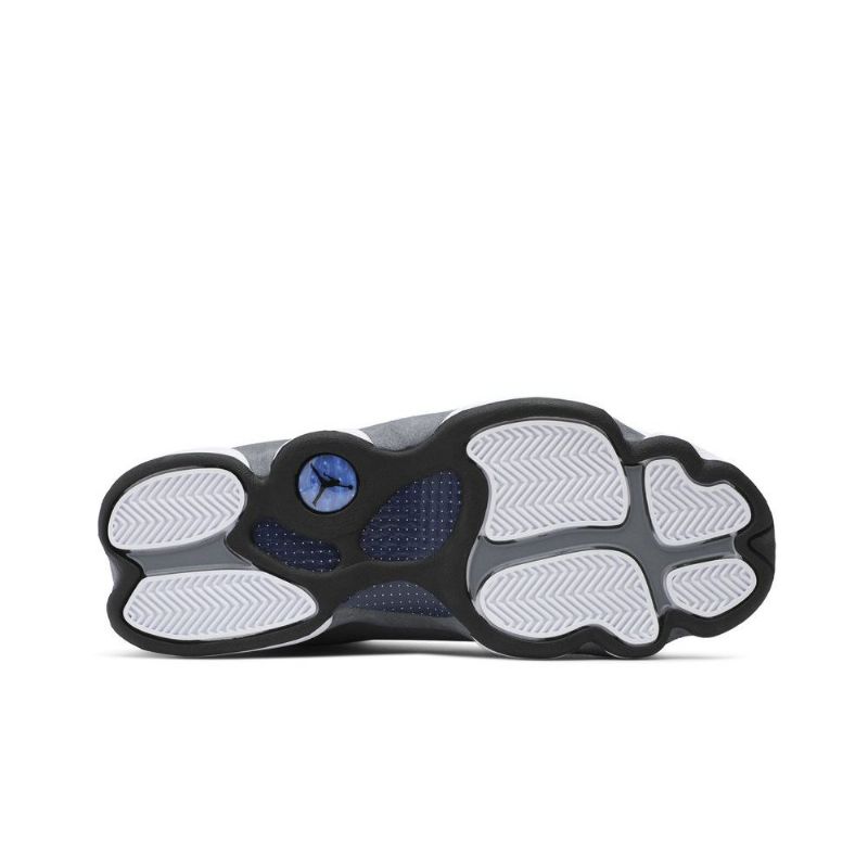 Air Jordan 13 Retro Blå Grå Hvit Herresko