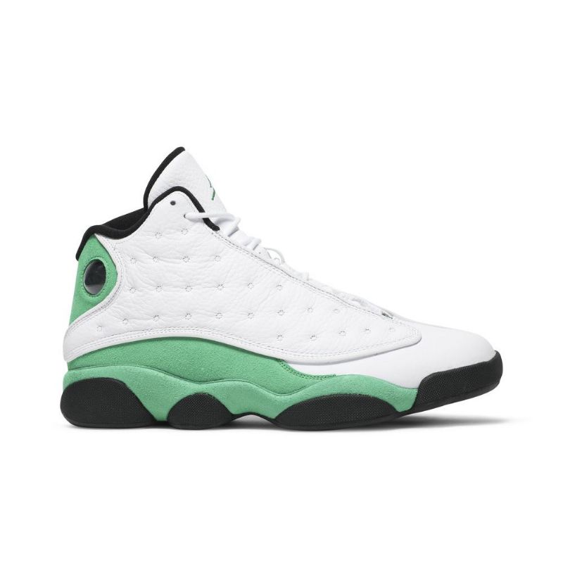 Air Jordan 13 Retro Hvit Grønn Svart Herresko