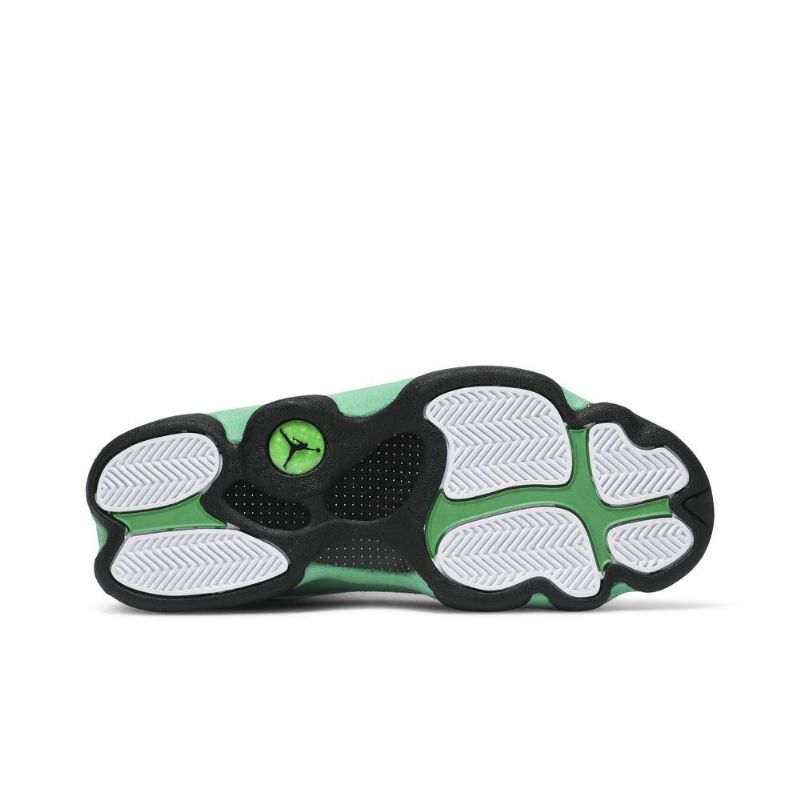 Air Jordan 13 Retro Hvit Grønn Svart Herresko