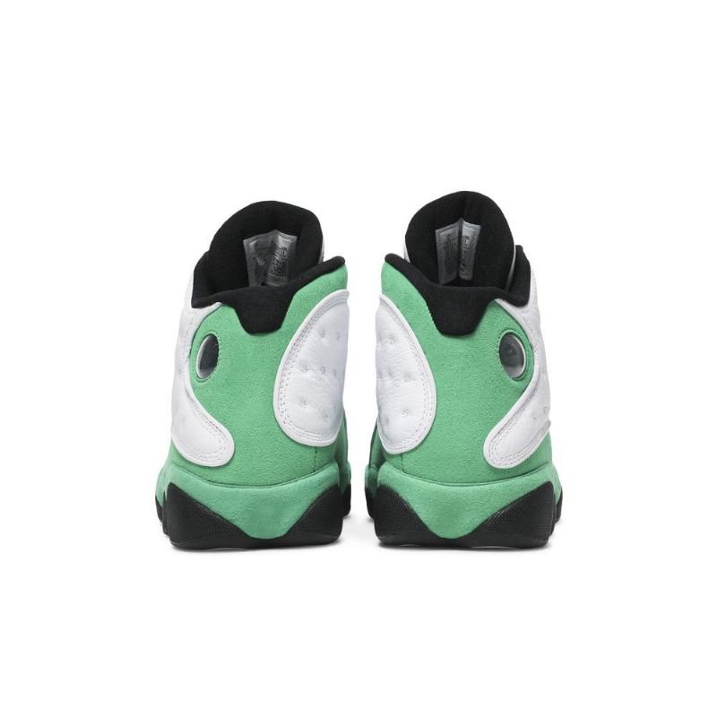 Air Jordan 13 Retro Hvit Grønn Svart Herresko