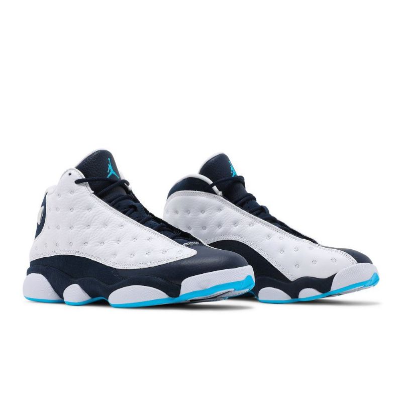 Air Jordan 13 Retro Hvit Marineblå Herresko