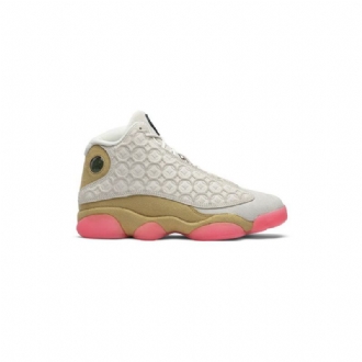 Air Jordan 13 Retro Hvitt Gull Rosa Herresko