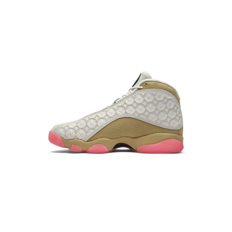 Air Jordan 13 Retro Hvitt Gull Rosa Herresko